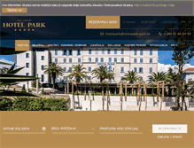 Tablet Screenshot of hotelpark-split.hr